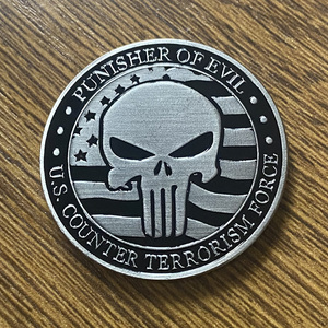 Moneta commemorativa da collezione della Forza Antiterrorismo USA, <span class=keywords><strong>Punisher</strong></span> of Evil, Ezechiel 25:17 - Product Image 2