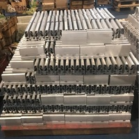 Rails de rambarde en aluminium U, sans cadre, en acier inoxydable, pour balcon, escalier, centre commercial, piscine, clôture
