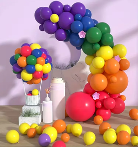 Set <span class=keywords><strong>di</strong></span> <span class=keywords><strong>palloncini</strong></span> in lattice <span class=keywords><strong>arcobaleno</strong></span> da 10 pollici, 30/50 pezzi - Adatti per compleanni, matrimoni, Natale, Giorno dell'Indipendenza, anniversari - Product Image 4
