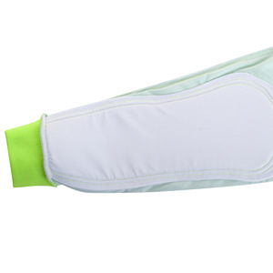 Men's Long Sleeve Soccer Goalkeeper Jersey Green Stripe Crew Neck With Arm Protectors Adult Youth Size - Product Image 2