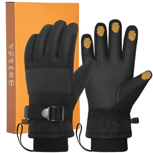 Electric Heated Ski <b>Gloves</b> Rechargeable Thermal Winter Waterproof <b>Touchscreen</b> Full Finger <b>Gloves</b> for Motorcycle Snowmobile - Product Image 1