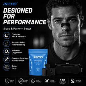 Strisce Nasali Atletiche Personalizzate Extra Forti per Rimozione Indolore del Respiro Ostruito, per Prestazioni Sportive, Dilatatore Nasale a Forte Adesione - Product Image 1
