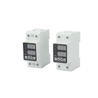 Protecteur de surtension et de sous-tension monophasé avec affichage numérique LED, temporisation réglable, dispositif de protection électrique domestique