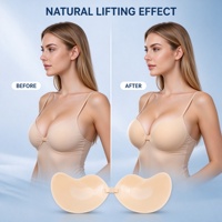 Soutien-gorge adhésif invisible sans bretelles et sans dos, réutilisable, pour robe de mariée, fixation forte