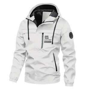 Chaqueta con Capucha <span class=keywords><strong>para</strong></span> <span class=keywords><strong>Hombre</strong></span>, Estilo Casual, <span class=keywords><strong>para</strong></span> Primavera y Otoño, Repelente al Agua, con Cierre de Cremallera - Product Image 2