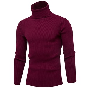 Vendita calda maglione a collo alto da <span class=keywords><strong>uomo</strong></span> Slim Fit a collo alto maglione a collo alto per <span class=keywords><strong>uomo</strong></span> a maniche lunghe maglione termico - Product Image 5