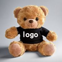 Peluche personnalisée en forme de polo ours en peluche mignon - Doudou super doux pour cadeaux d'anniversaire et décoration intérieure