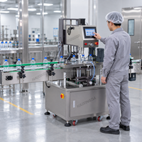 Glazen flesafsluitmachine, schroefdop sluitmachine voor voedsel, dranken, cosmetica, dagelijkse chemicaliën, vloeistofverpakkingsproductie