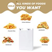 Kemasan Makanan Ramah Lingkungan untuk Hot Dog, Sandwich, dan Burger, Kantong Kertas Anti Minyak Berlapis Aluminium Foil