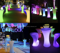 Table de Bar LED, meuble de comptoir, rvb, idéal pour les fêtes, les événements, design moderne