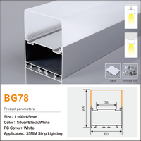 Bande LED Flexible Moderne à Prix d'Usine avec Profil en Alliage d'Aluminium Anodisé pour Usage Commercial et Domestique, Couvercle Carré