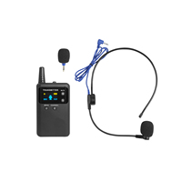Système de guide touristique V 2.4G avec émetteur, portée de 100 m, batterie 20H et multi-canaux pour visites en groupe