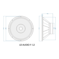 LII ses HIFI F-12 birim 12 inç tam frekans 8ohm/50-80W hoparlör/1 adet