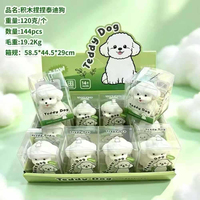 Jouet Squishy Animal en Blocs de Construction, Emballage Individuel, Squishies Anti-Stress à Remontée Lente, Décompression par Compression, ASTM