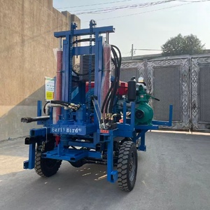Exportations vers l'<span class=keywords><strong>Afrique</strong></span> – Nouvelle plateforme de forage de puits d'eau portative à trois roues certifiée CE, pour puits profonds de 100m, 150m, 200m - Product Image 4