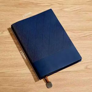 High-Quality Custom Logo A5 <b>Diary</b> Promotional Soft Leather Splicing <b>Notebook</b> Suitable for Business School Meetings - Product Image 4
