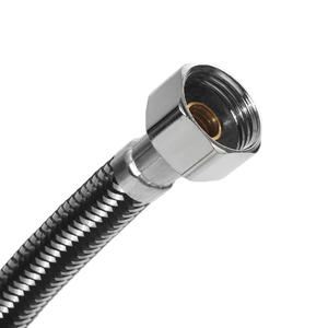 Tuyau <span class=keywords><strong>flexible</strong></span> de toilette en <span class=keywords><strong>PVC</strong></span> tressé en acier inoxydable personnalisé, durable, chromé, ondulé, pour salles de bain et douches modernes - Product Image 4