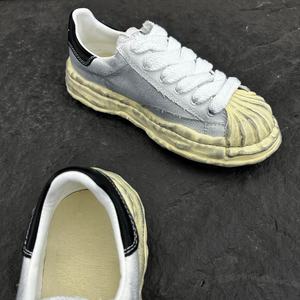 Zapatos Retro de Hombre con Cordones de Cuero Genuino, Diseño Simple en Combinación de Colores Panda, Marca Muy Popular - Product Image 4