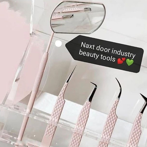 Fadvan แหนบสร้างขึ้นด้วยมือ,แหนบปลายขนตาปลายลึกแหนบเซตาเครื่องมือทำเล็บคีมที่ตัดขนตา - Product Image 6