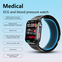 Reloj Inteligente con Bomba de Aire de 2.10 Pulgadas, Gestión de Emociones, Evaluación del Riesgo de Depresión, Detección de Estrés EDA, Análisis de Cortisol