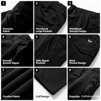 Pantalon technique TIMETEX pour homme, micro-extensible, printemps été automne, pantalon de travail, respirant, résistant à l'usure