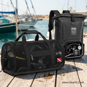 Bolsa de Buceo Reforzada de Nailon Cordura 1000D, Bolsa de Transporte para Regulador de Buceo, Bolsa de Malla Impermeable IP68, Mochila Seca Sumergible para Buceo - Product Image 3