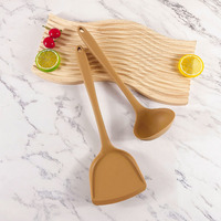 Ensemble de 2 ustensiles de cuisine en silicone de qualité alimentaire WEIMU résistant aux hautes températures, compatible four/micro-ondes/lave-vaisselle pour usage domestique et professionnel