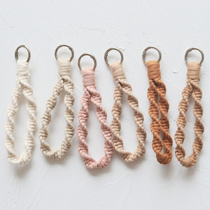 Mini <span class=keywords><strong>porte</strong></span>-clés <span class=keywords><strong>macramé</strong></span> breloques de sac simples pour téléphone de <span class=keywords><strong>porte</strong></span>-monnaie de voiture - Product Image 4