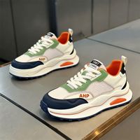 Chaussures Homme 2026 Nouvelle Collection Été Respirantes en Tissu à Lacets Polyvalentes Décontractées Blanches Durables Style Papa en Plastique