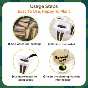 Kit de esponjas de inicio de plántulas compatibles con <span class=keywords><strong>IDOO</strong></span>, 80 Uds., tamaño pequeño, esponjas de crecimiento de raíces de repuesto, vainas para uso de plantas hidropónicas - Product Image 5