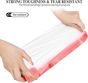 Huamaohengchun3Rolls Drawstring Small Trash Bags,4 Gallon Thicken Drawstring Small Garbage Bags for <b>Kitchen</b>,Bathroom,Bedroom - Product Image 4