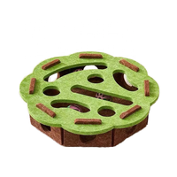 Jouet pour chat en feutre amovible, labyrinthe, cloche, balle