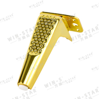 WINSTAR Preisgünstige Metallmöbelteile Eisen-TV-Schrank-Füße Goldene L-förmige Sofa- und Bettbeine für Wohnzimmer