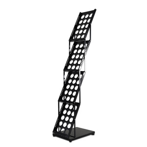 Sıcak Fırsat Modern Stil Katlanabilir Z Şekilli 4 Raflı Metal Önceden Monte Edilmiş UV Kaplamalı Broşürlük Ayaklı Sergi Standı - Product Image 2