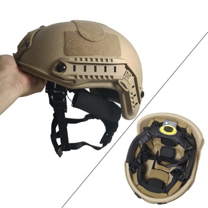 Casco de Seguridad Táctico Ajustable, Transpirable, Resistente a Impactos, Protección para la Cabeza, Deportes al Aire Libre, Unisex para Adultos, Color Bronceado - Product Image 1
