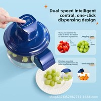 Multifunctionele elektrische fruit- en groenteschiller met roestvrijstalen mes, BPA-vrij, compact en ruimtebesparend ontwerp voor dagelijkse voorbereiding
