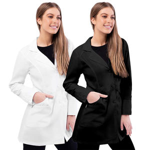 Meilleure vente de blouse de laboratoire tissée de 32 pouces pour femmes, ensembles de gommage pratiques avec uniformes hospitaliers sur mesure dotés de poches pratiques - Product Image 2