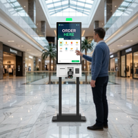 Kiosco de Autoservicio con Pantalla Táctil Dual de 32 Pulgadas para Pedidos y Pagos en Restaurantes de Comida Rápida
