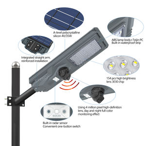 Солнечное освещение с камерой видеонаблюдения в умных городах, 1200 Вт, светодиодное уличное освещение на солнечной батарее с дистанционным управлением - Product Image 3