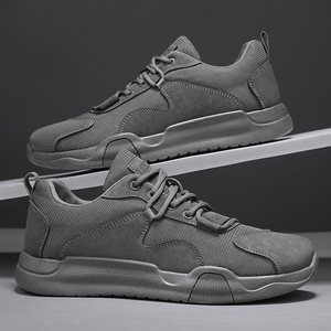 Chaussures de course décontractées pour hommes, basses, respirantes, durables, en microfibre, style rétro, tendance, avec lacets - Product Image 2