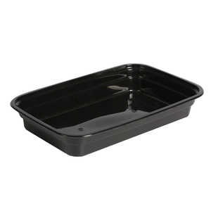 American Style <b>Square</b> Disposable Plastic Lunch Box 350ml With Lid For Fruit Salad Packaging Takeout Business Use - Product Image 3