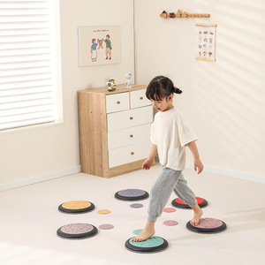 Colorido autismo niño placa sensorial plástico textura Circular disco cruce piedra juguete para la escuela al aire libre sala de estar uso - Product Image 2
