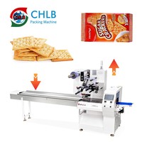 Automatische Horizontale Keks-Verpackungsmaschine Keks-Kissen-Verpackungsmaschine für Waffeln