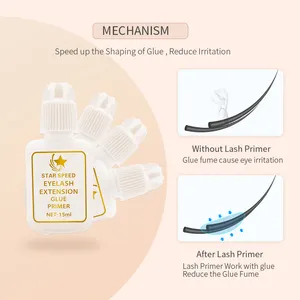 Eyelash Extension Primer Wholesale Lash Primer Pre-treatment 15ml Long Lasting Perfect Peach Scent Alcohol Free