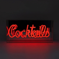 Enseignes néon suspendues en verre acrylique pour les hôtels de mariage, les bars et les fêtes-Support mural/plafond étanche IP65 personnalisable