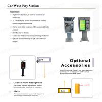 Kiosque de lavage de voitures extérieur étanche avec paiement par carte QR et terminal libre-service