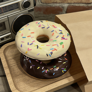 4Inch Plastic Donut Eco-Friendly Party Display Dessert Table Decoration Colorful Pin Mini Snacks Window DIY - Product Image 5