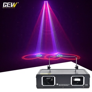 GEVV-proyector de luz láser de 2 cabezales para <span class=keywords><strong>DJ</strong></span>, proyector de rayo RGB para animación, espectáculo de luz para discoteca y Club nocturno - Product Image 4