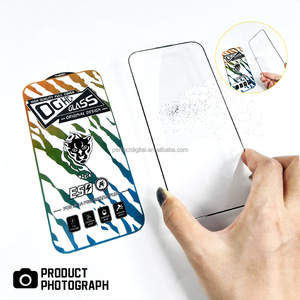 Protecteur d'écran en verre trempé anti-empreintes digitales pour téléphone portable HD pour iPhone 17 Air 16 15 14 13 12 <span class=keywords><strong>Pro</strong></span> - Product Image 3