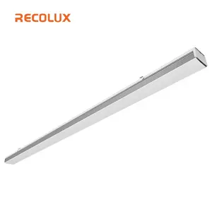 Recolux-Colgante LED de perfil de aluminio, accesorio de Luz lineal LED para supermercado